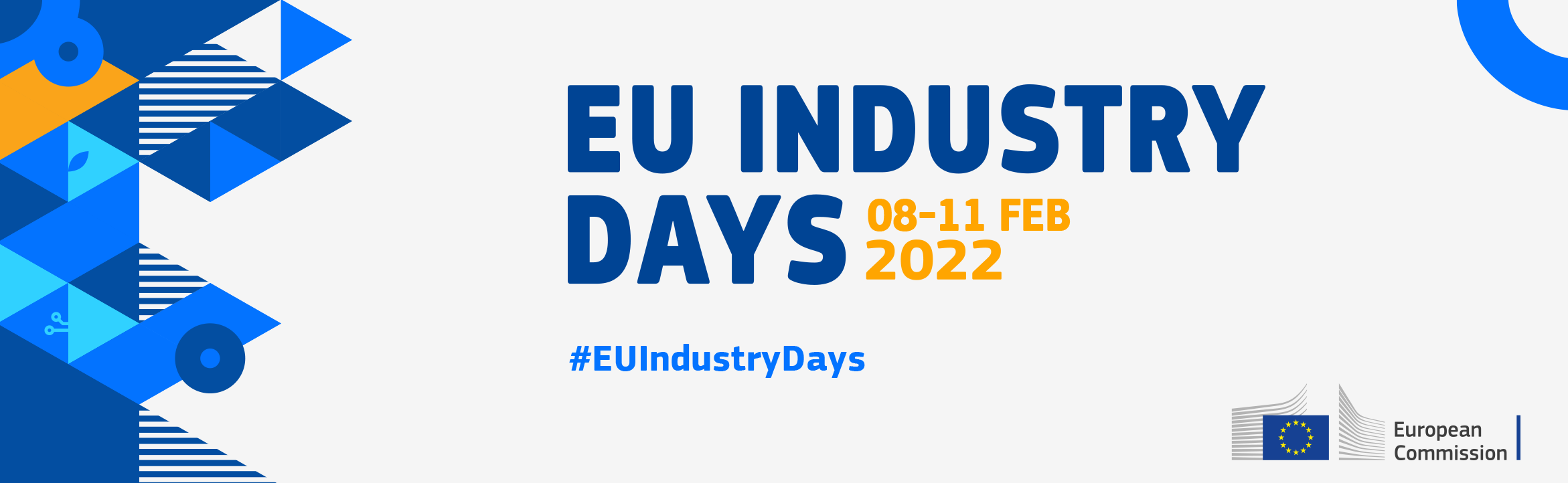 Banner with text "EU Industry Days 8 - 11 February 2022"