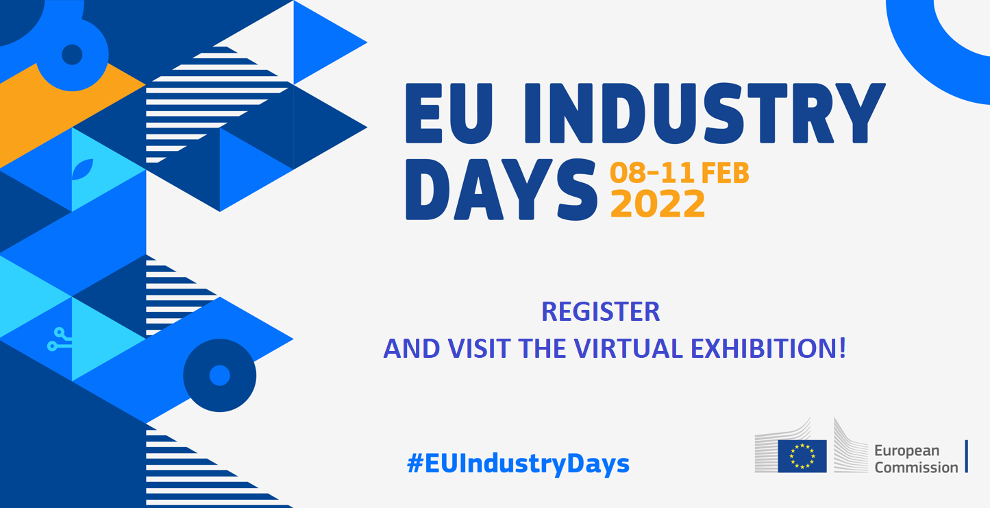 visual with the label Industry Days 2022 - Register for the virtual exhibition