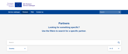 Catálogo de serviços dos parceiros EIC5