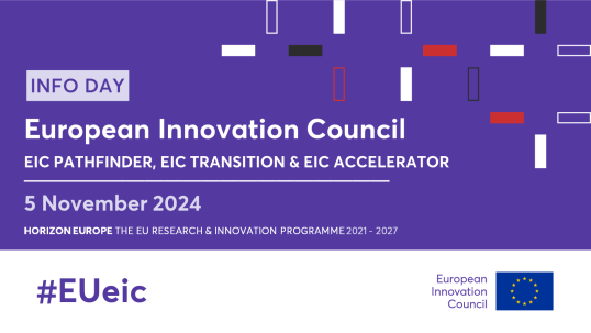 Banner for the info day on the EIC Work Programme 2025