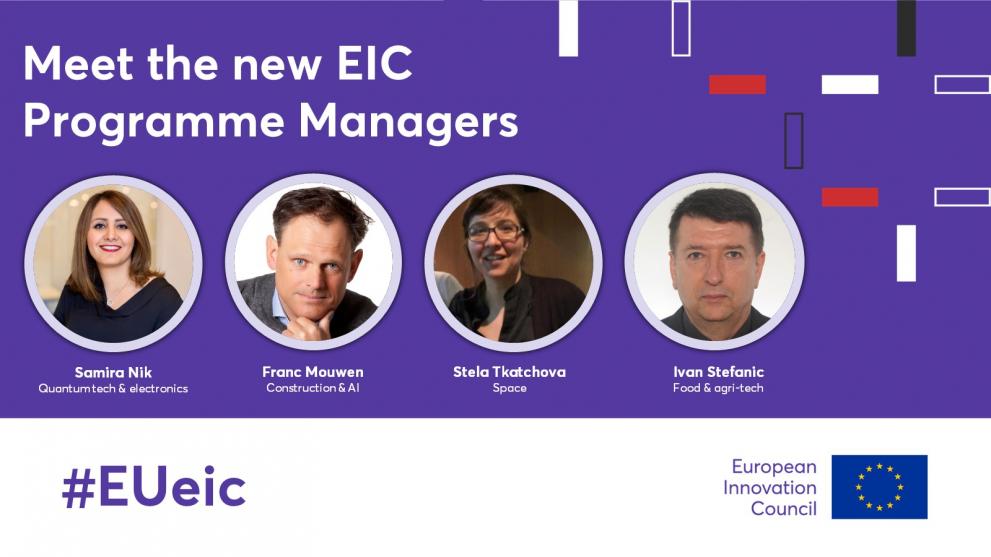 New EIC Programme Managers
