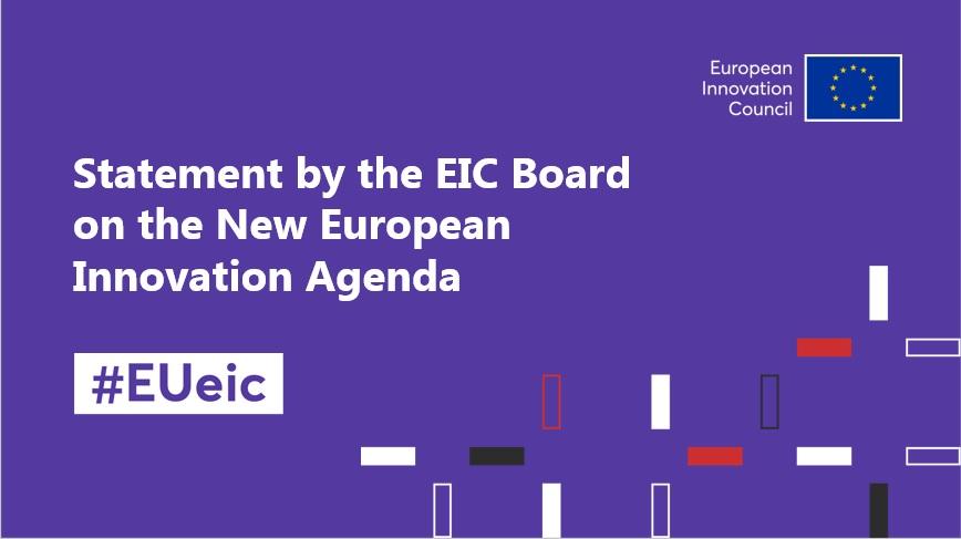 Statement by the EIC Board on the New European Innovation Agenda