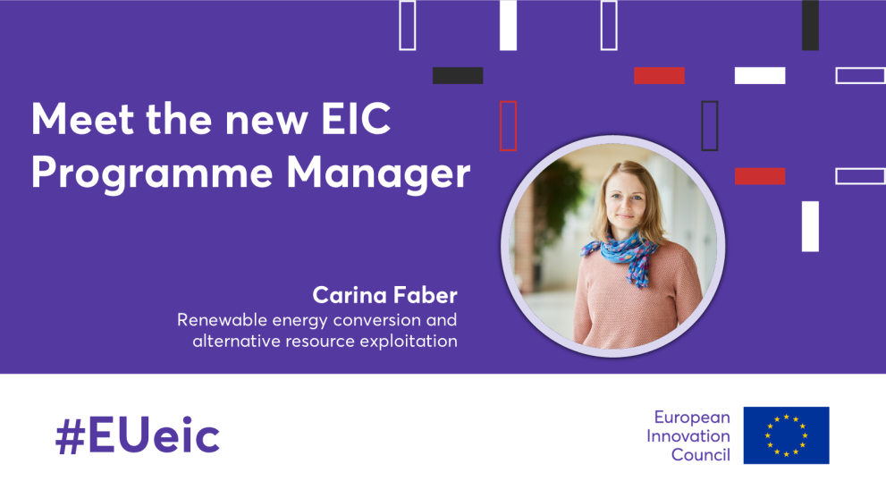 EIC Programme Manager Carina Faber