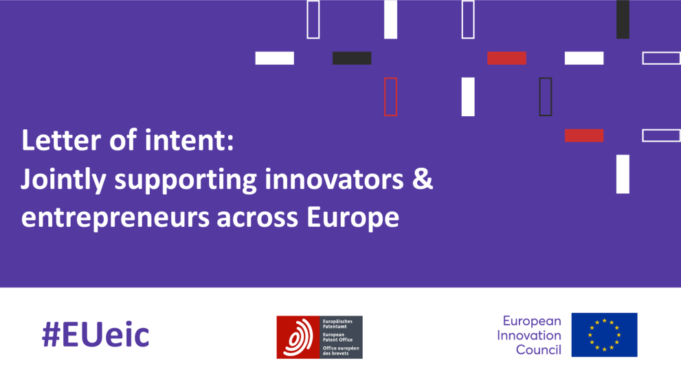 Letter of intent: Jointly supporting innovators and entrepreneurs across Europe