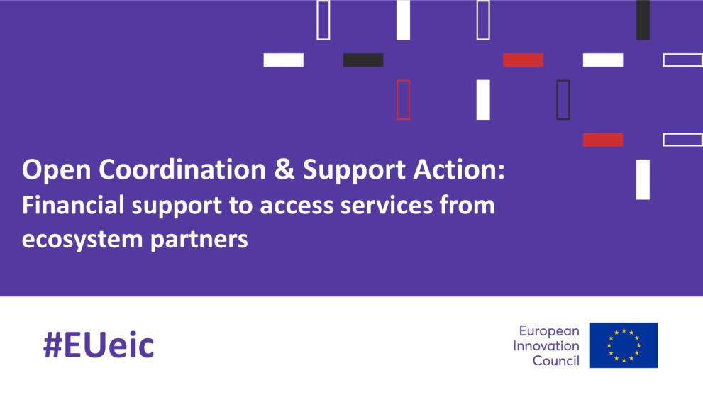 Open Coordination and Support Action (CSA): Financial support to access services from ecosystem partners