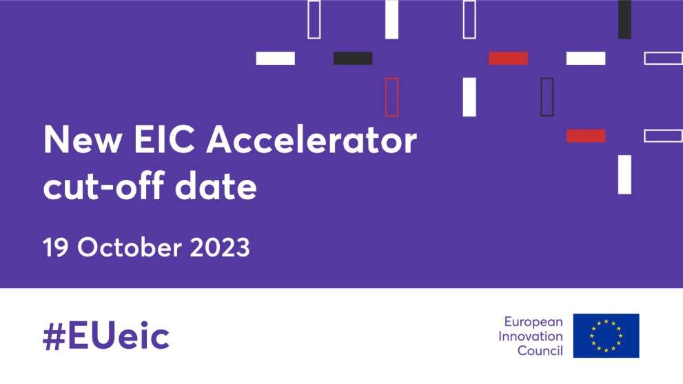 EIC Accelerator - October cut-off postponed