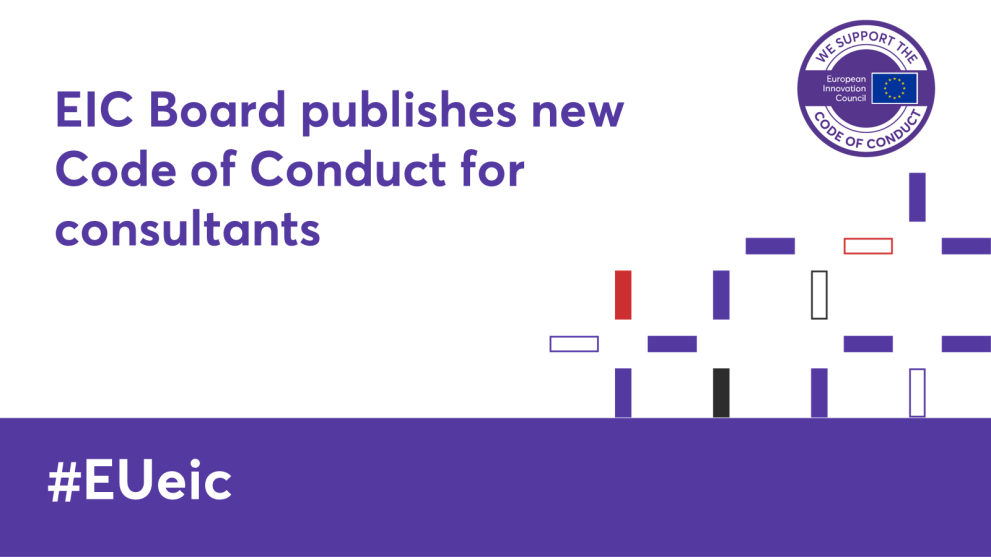 Code of Conduct for consultants offering services to applicants to EIC 
