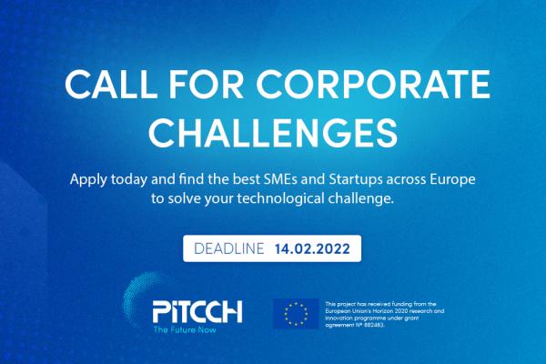 INNOSUP funded project PITCCH is running its 3rd Call for Corporate Challenges 
