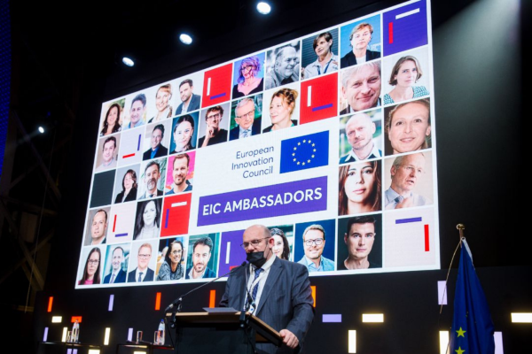 EIC Ambassadors screen - introduced at an event