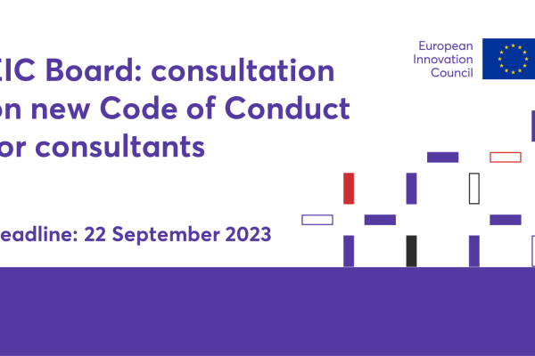 Code of Conduct for consultants offering services to applicants to EIC 